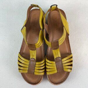 Spring Step Yellow Sandals Size 40